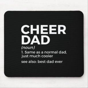 Funny Cheer Dad Definition Best Dad Ever Cheerlead Mouse Pad
