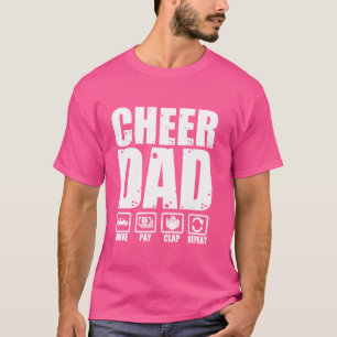 Funny Cheer Dad Proud Cheerleader Father Humour Fa T-Shirt