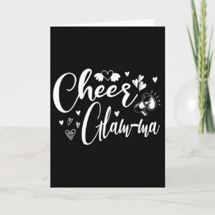 Funny Cheer Glam-ma Cheerleading Cool Mum Grandma Card
