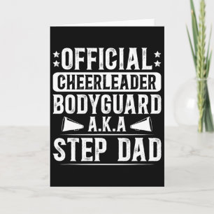 Funny Cheer Step-dad Of A Cheerleader Stepfather Card