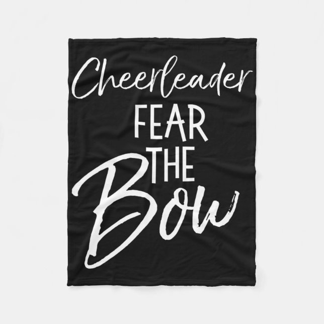 Funny Cheer Team Gift Matching Cheerleader Fear Th Fleece Blanket (Front)