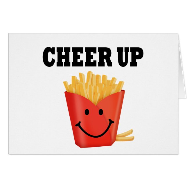 Funny Cheer Up French Fry (Front Horizontal)