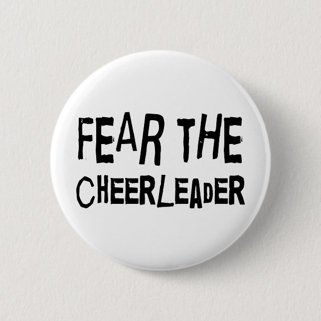Funny Cheerleader 6 Cm Round Badge (Front)