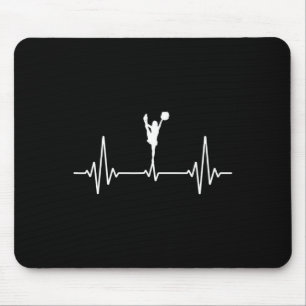 Funny Cheerleader Art Girls Women Cheer Cheerleadi Mouse Pad