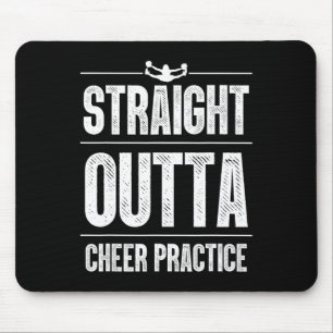 Funny Cheerleader Art Women Girls Cheer Flyer Chee Mouse Pad
