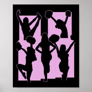Funny Cheerleader Cheering Acrotic Enthusiast Chee Poster