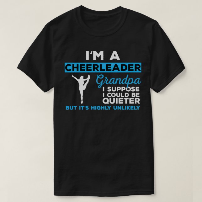 Funny Cheerleader Grandpa Gift T-Shirt (Design Front)