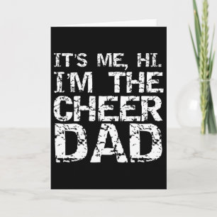 Funny Cheerleading Father Gift It's Me Hi I'm The Card