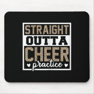Funny Cheerleading Girls Leopard Cheetah Print Che Mouse Pad