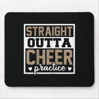 Funny Cheerleading Girls Leopard Cheetah Print Che Mouse Pad