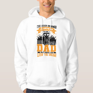 Funny Cheerleading Lover Graphic for Dads and Chee Hoodie