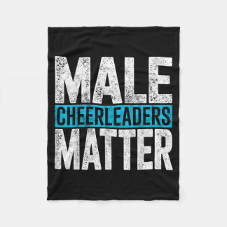Funny Cheerleading Male Cheerleaders Cheer Joke Fleece Blanket