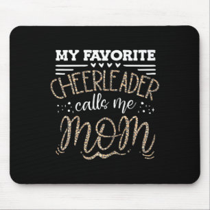 Funny Cheerleading Mother Leopard Cheetah Print Ch Mouse Pad