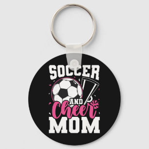 Funny Cheerleading Mum Soccer And Cheer Mum _1 Key Ring