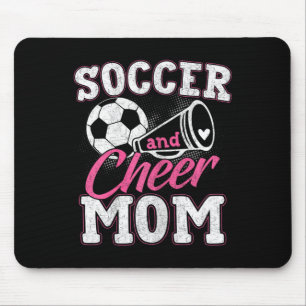 Funny Cheerleading Mum Soccer And Cheer Mum Mouse Pad