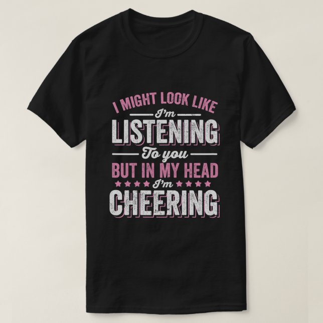 Funny Cheerleading Saying Cheer Practice Cheer Gir T-Shirt (Design Front)