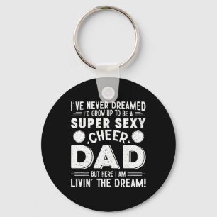 Funny Cheerleading Shirt Cheer Dad Pride Fathers D Key Ring