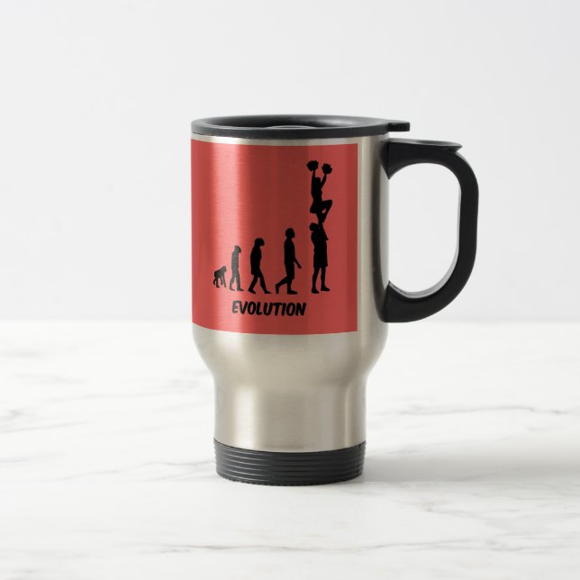Funny cheerleading travel mug (Right)