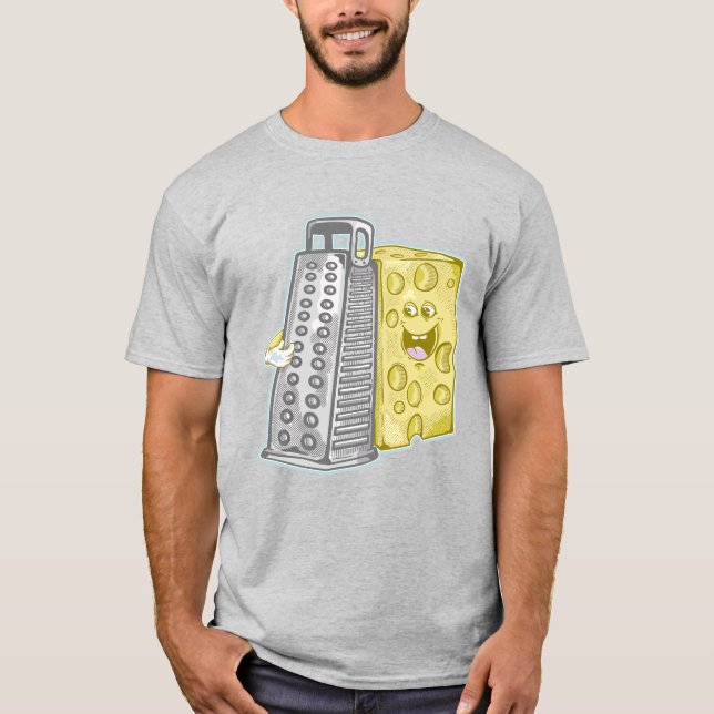 Funny cheese and cheese grater T-Shirt (Front)