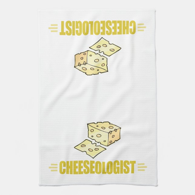 Funny Cheese Lover Tea Towel (Vertical)