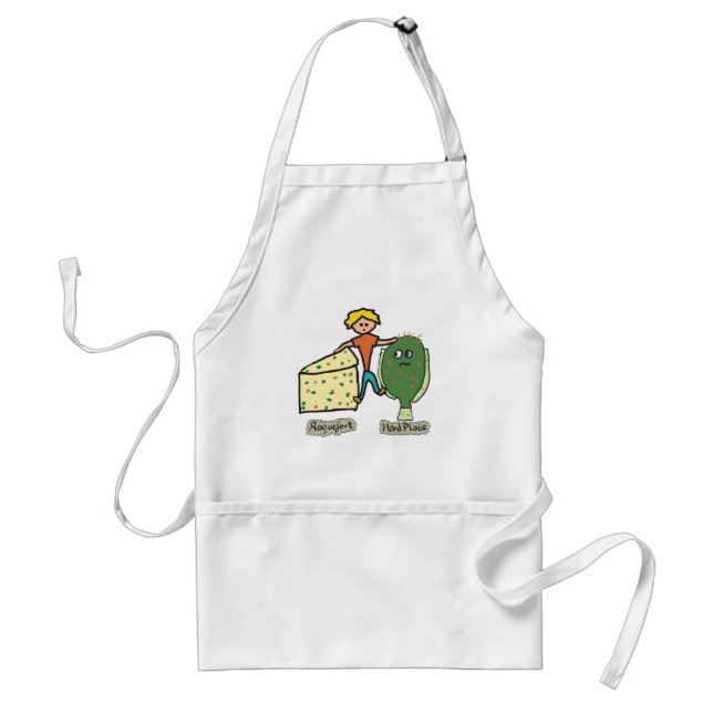 Funny Cheese Rock and Hard Place Pun Standard Apron (Front)