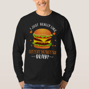 Funny Cheeseburger Hamburger Burger For Men Wome T-Shirt