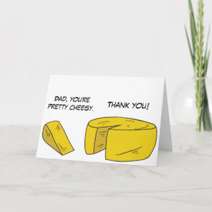 Funny Cheesy Father's Day Card