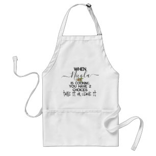Funny Chef Apron With Pockets, Take it or Leave it