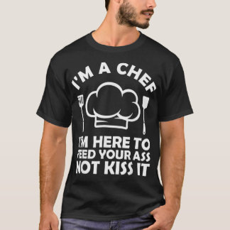 Funny Chef Art For Men Women Hat Food Pastry Chef  T-Shirt