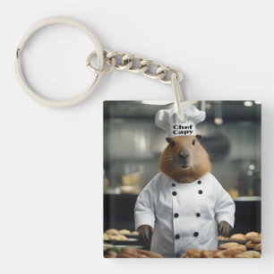 Funny Chef Capybara, Key Ring