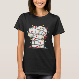 Funny Chef Christmas Graphics Lights Lover Cook Co T-Shirt
