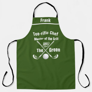 Funny Chef Golf Apron - Personalised Puns