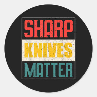 Funny Chef Knife Of Sharp Knives For Chefs Classic Round Sticker