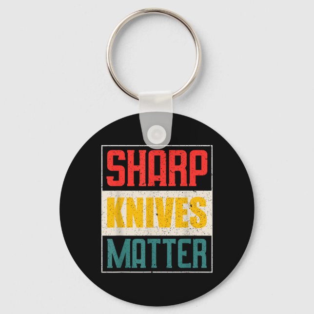 Funny Chef Knife Of Sharp Knives For Chefs Key Ring (Front)