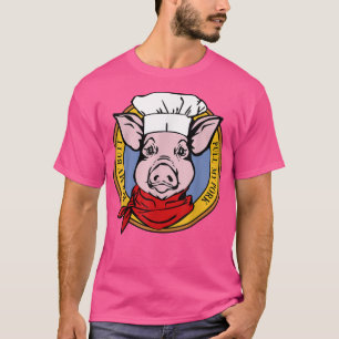 Funny Chef Pig Grilling Pull My Pork Barbecue Gril T-Shirt
