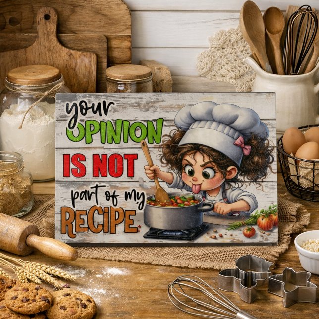 Funny Chef Quote Glass Cutting Board (Creator Uploaded)