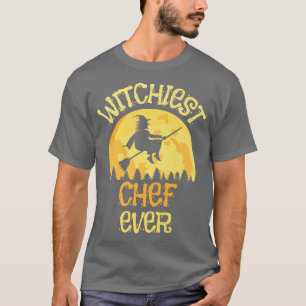 Funny Chef Witch Halloween Humour 3730373 T-Shirt