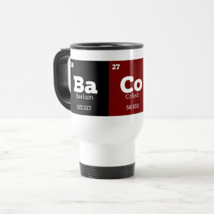 Funny Chemical Elements Bacon Travel Mug