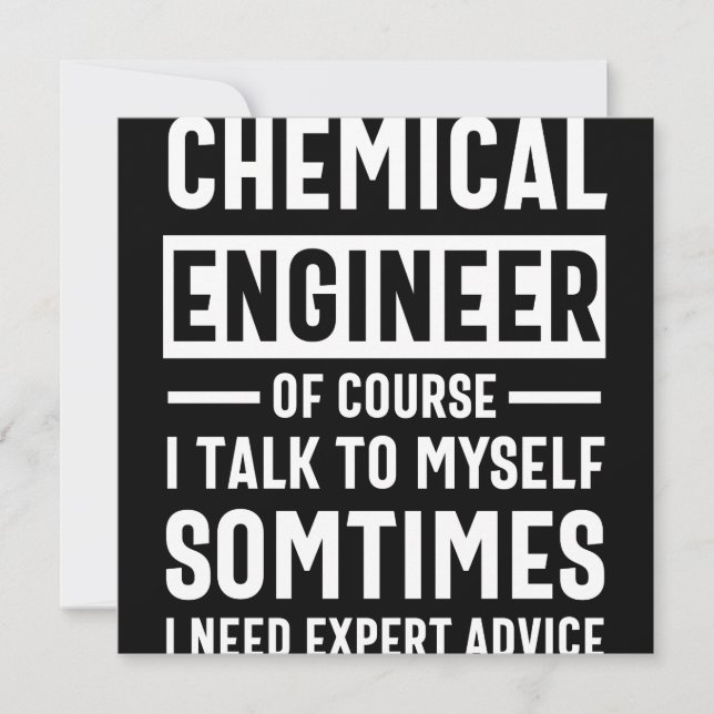 Funny Chemical Engineer Gift Save The Date (Front)