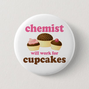 Funny Chemist 6 Cm Round Badge