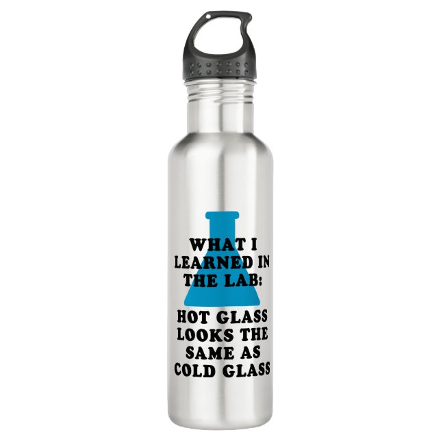 Funny Chemistry Lab Glass 710 Ml Water Bottle (Front)