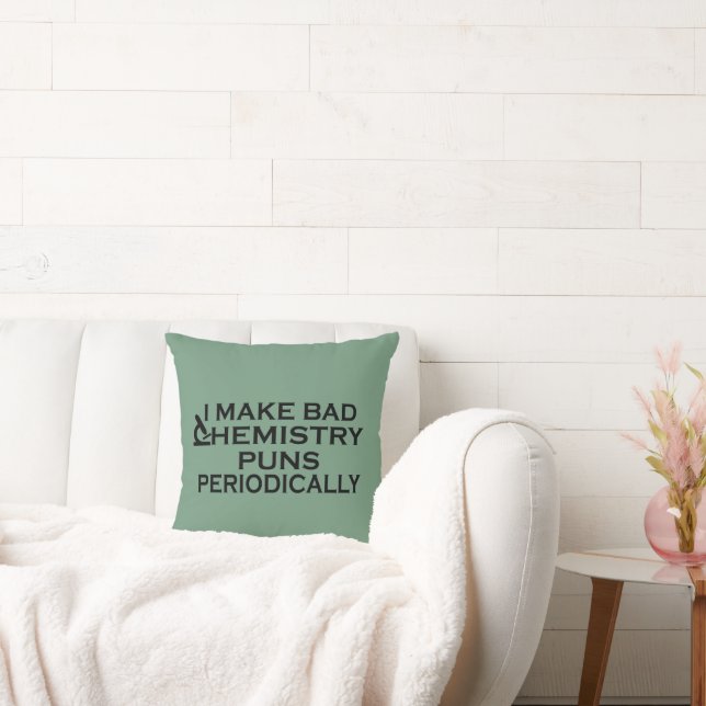 Funny chemistry quotes for chemist cushion (Couch)