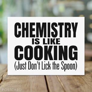 Funny Chemistry Teacher Quote Postcard