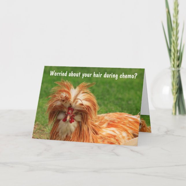 Funny Chemo Support Encouragement Card (Front)