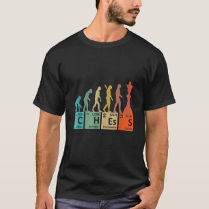 Funny Chess Evolution Gaming sets Periodic Table E T-Shirt