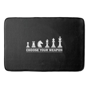 Funny Chess Gift for Chess Lover Kids Boys Girls C Bath Mat