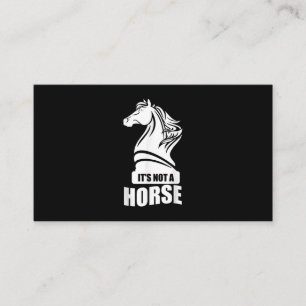 Funny Chess Its Not A Horse Knight Piece Player Enclosure Card
