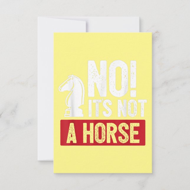 Funny Chess King Castling Design Thank You Card (Front)