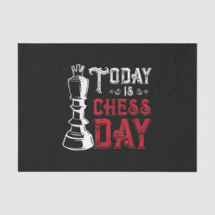 Funny Chess King Castling Design Tissue Paper