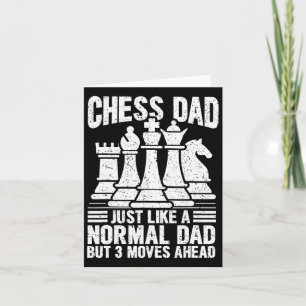 Funny Chess Player Dad Chess Lovers Pieces Fathers Card